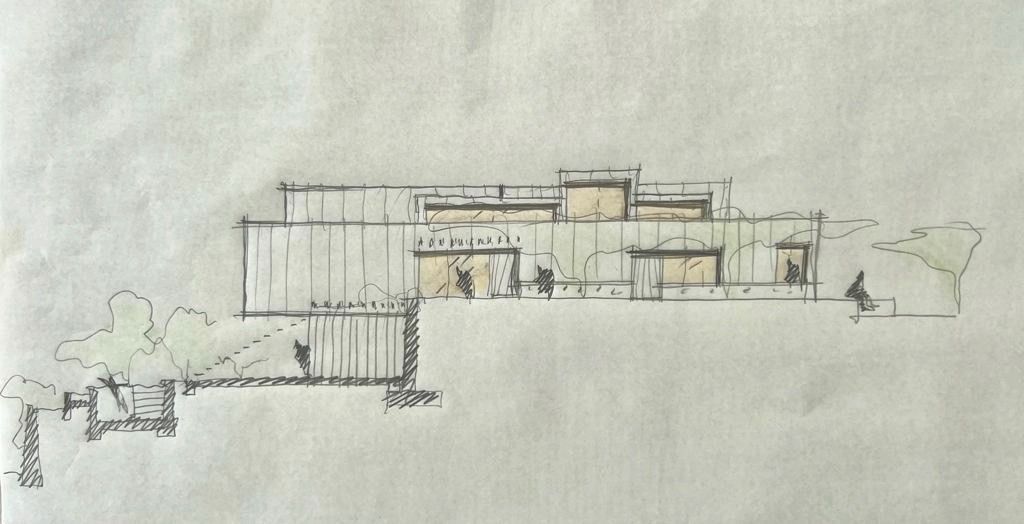 6 Croquis inicial para encaje del testero