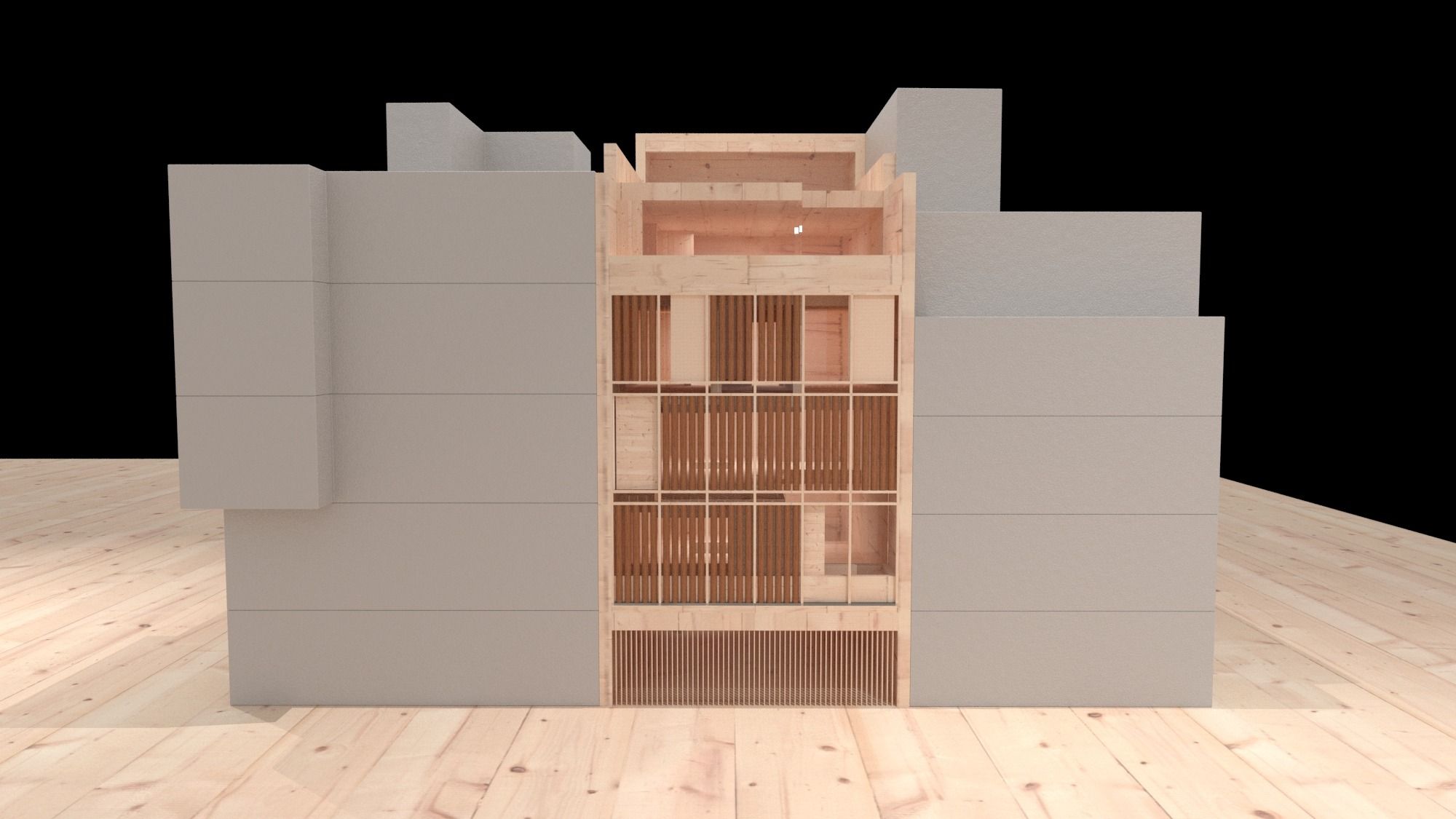 27 Maqueta digital para estudio del alzado: Diego Gopar