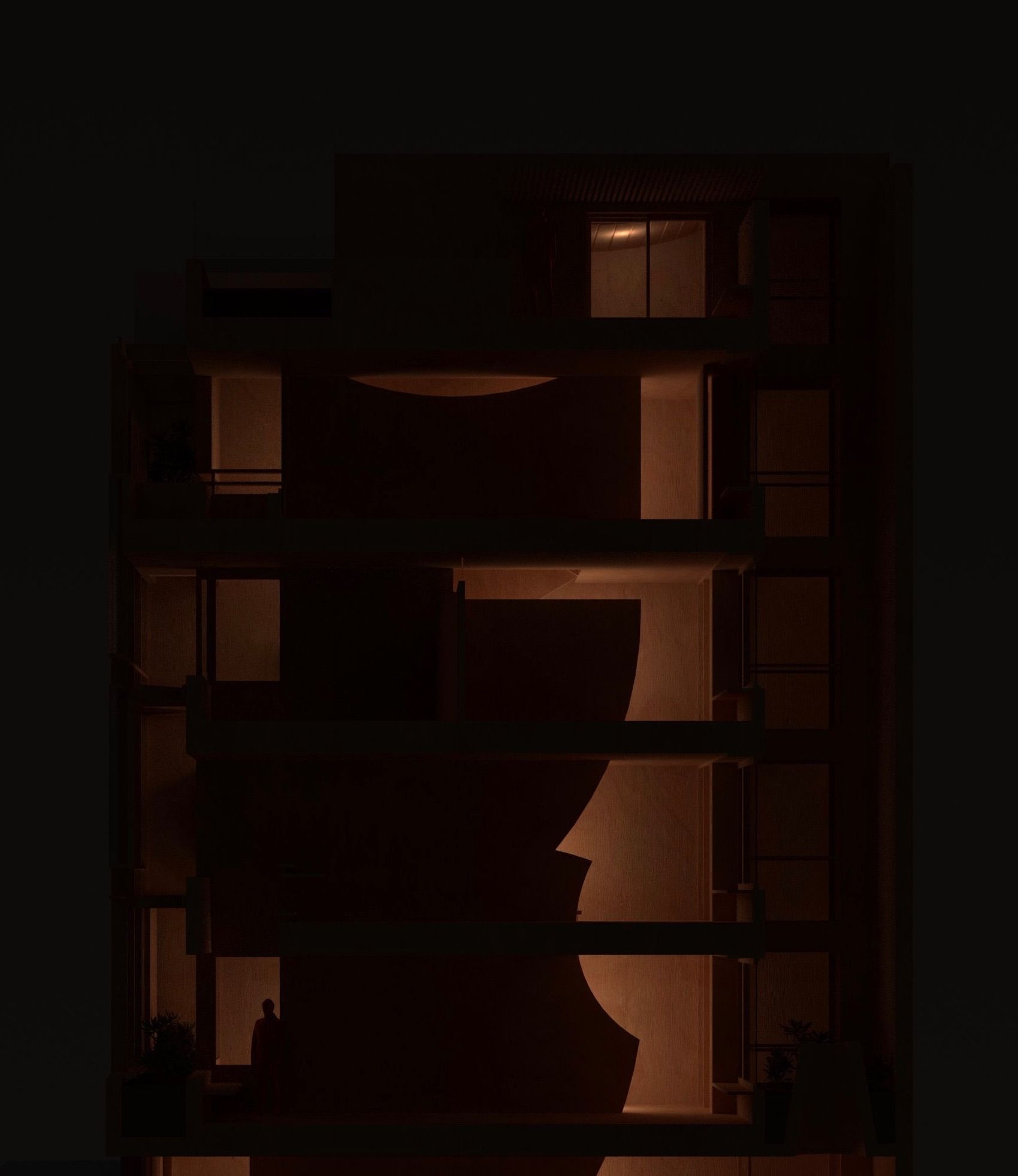 37 Maqueta digital de la sección transversal: Diego Gopar