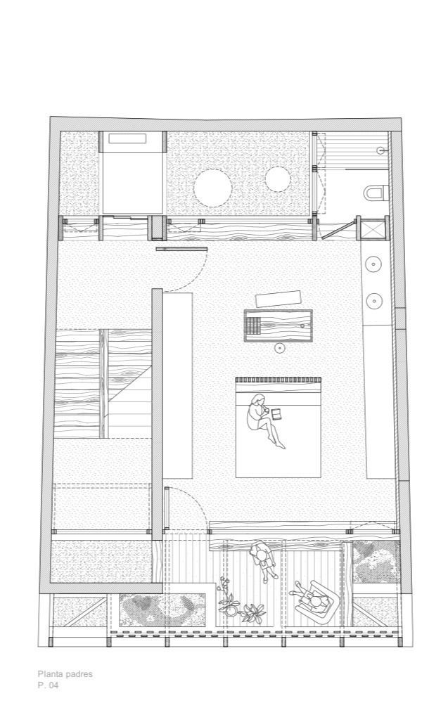 44 Planta cuarta: dormitorio principal